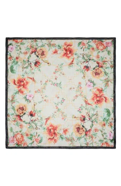 Vince Camuto Botanical Satin Square Scarf In Multi