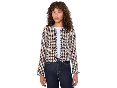 Vince Camuto Boucle Blazer Women's Jacket: 0, Polyester In Multi