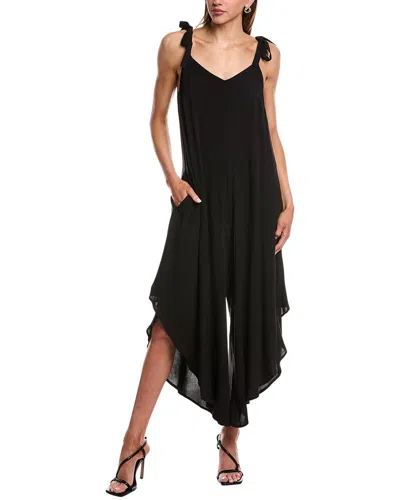 Vince Camuto Bow Tie Jumpsuit In Black