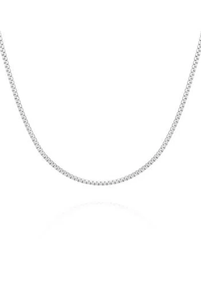 Vince Camuto Box Chain Necklace In Metallic
