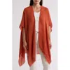 Vince Camuto Box Weave Ruana In Picante