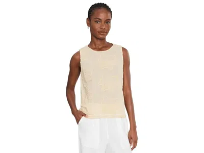 Vince Camuto Boxy Tank Blouse Women's Clothing Sand Drift: Xl In Neutral