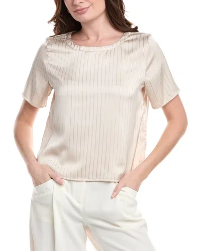 Vince Camuto Boxy Top In Beige