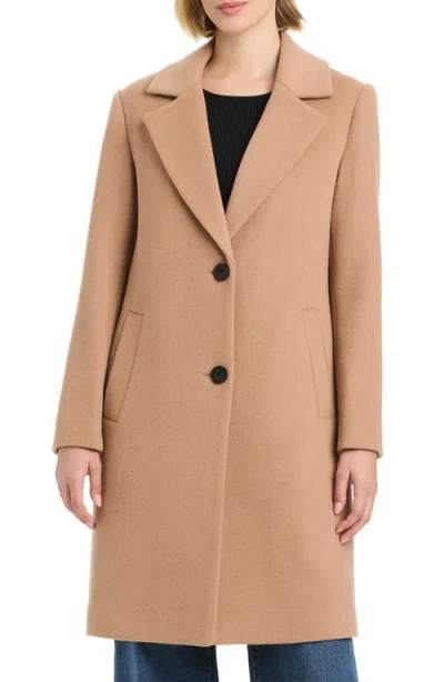 Vince Camuto Boyfriend Longline Coat In Neutral