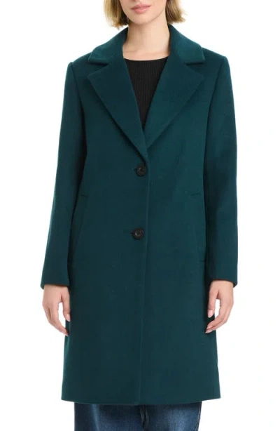 Vince Camuto Boyfriend Longline Coat In Green