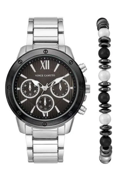 Vince Camuto Bracelet Watch & Bracelet Set In Silver-tone