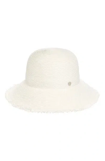 Vince Camuto Braided Straw Cloche In White
