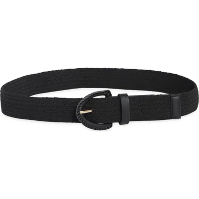 Vince Camuto Braided Stretch Belt In Black