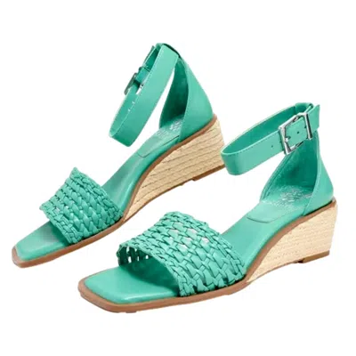 Vince Camuto Bretandi Espadrille Wedge Heel Sandals Ocean Vc-bretandi Women's In Blue