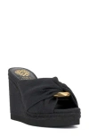 Vince Camuto Briana Platform Wedge Sandal In Black