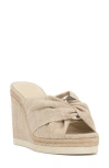 Vince Camuto Briana Platform Wedge Sandal In Natural