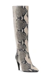 Vince Camuto Brigitte Pointed Toe Knee High Boot In Ivory Multi