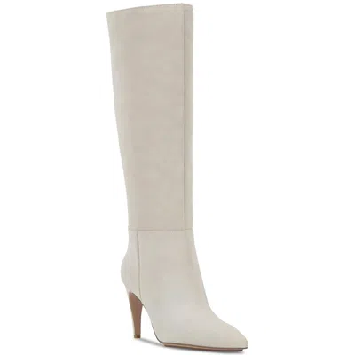 Vince Camuto Brigitte Womens Tall Pointed Toe Knee-high Boots In Beige