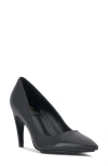 Vince Camuto Brislana Pointed Toe Pump In Black Leather