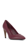 Vince Camuto Brislana Pointed Toe Pump In Chianti Leather