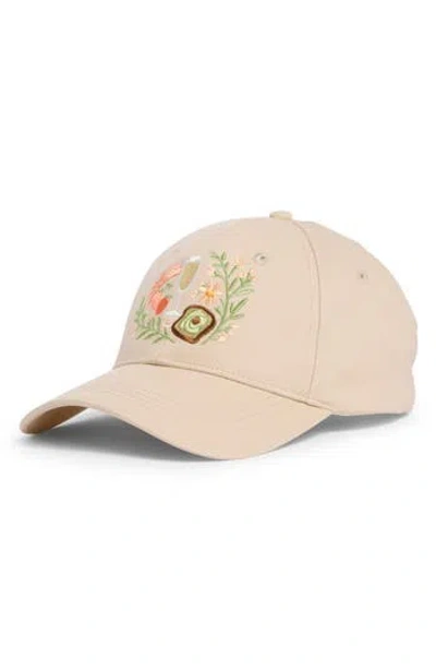 Vince Camuto Brunch Embroidered Baseball Cap In Neutral