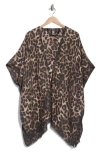 Vince Camuto Brushstroke Leopard Topper In Brown