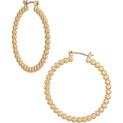 Vince Camuto Bubble Hoop Earrings In Gold Tone