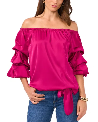VINCE CAMUTO BUBBLE SLEEVE TOP