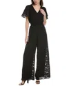 Vince Camuto Burnout Wide Leg Jumpsuit In Black