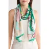 Vince Camuto Butterfly Wing Oblong Scarf In Green