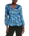 Vince Camuto Button Blouse In Black