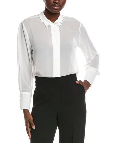 Vince Camuto Button Blouse In White
