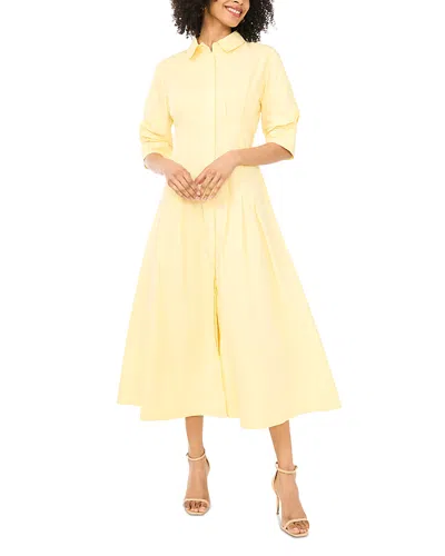 Vince Camuto Button Up Shirtdress In White