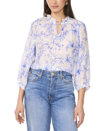 VINCE CAMUTO VINCE CAMUTO BUTTON-UP TIE HEM BLOUSE