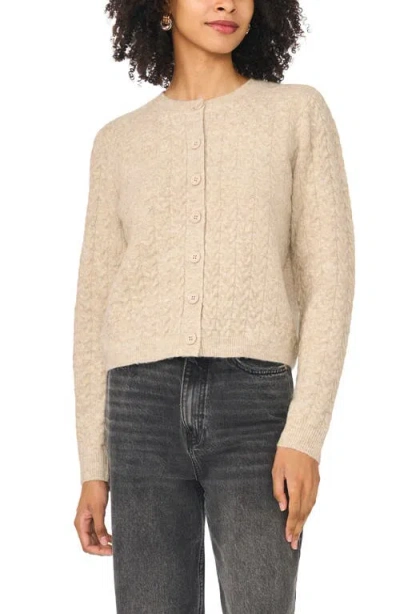 Vince Camuto Cable Knit Cardigan In Neutral