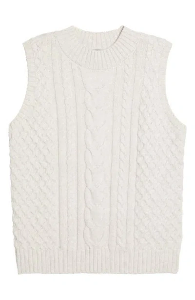 Vince Camuto Cable Stitch Sweater Vest In Neutral
