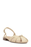 Vince Camuto Cacey Slingback Sandal In Lt Straw