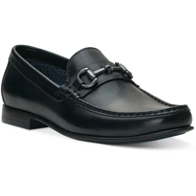 Vince Camuto Caelan Mens Leather Slip-on Loafers In Black