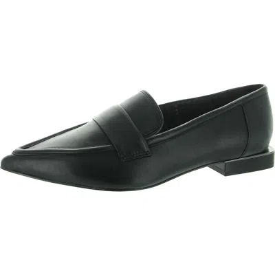Vince Camuto Calentha Womens Solid Leather Loafers In Black Leather