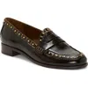 Vince Camuto Camdyn Studded Penny Loafer In Brown