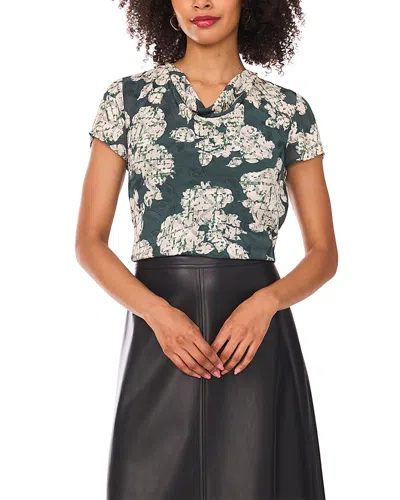 Vince Camuto Cap Sleeve Cowl Neck Top In Green