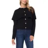 Vince Camuto Cape Detail Cardigan In Black