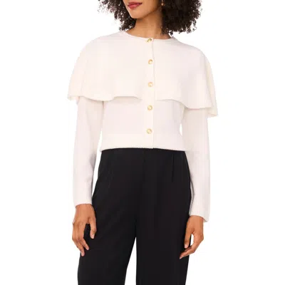 Vince Camuto Cape Detail Cardigan In Neutral