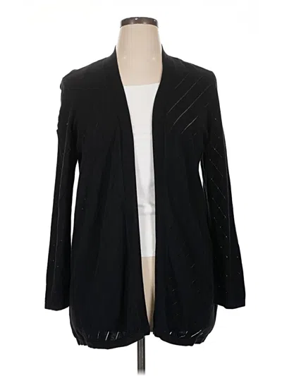 Pre-owned Vince Camuto Cardigan Sweater In Black