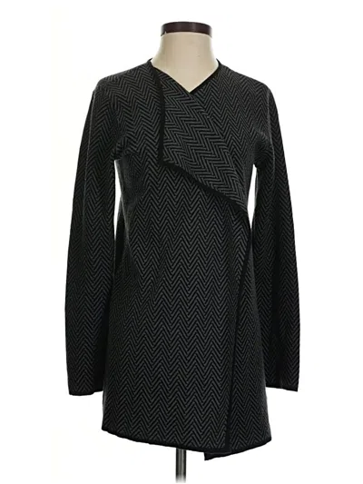 Pre-owned Vince Camuto Cardigan Sweater In Black
