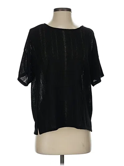 Pre-owned Vince Camuto Cardigan Sweater In Black