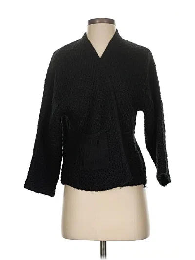 Pre-owned Vince Camuto Cardigan Sweater In Black