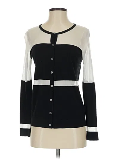Pre-owned Vince Camuto Cardigan Sweater In Black