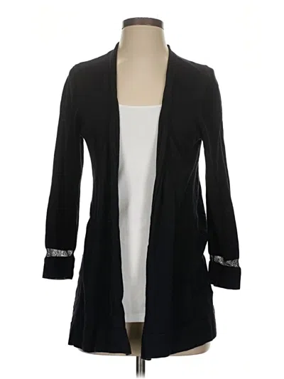 Pre-owned Vince Camuto Cardigan Sweater In Black