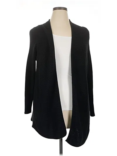 Pre-owned Vince Camuto Cardigan Sweater In Black