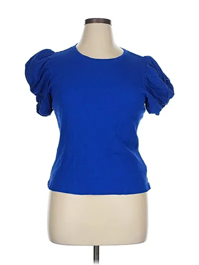 Pre-owned Vince Camuto Cardigan Sweater In Blue