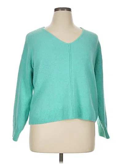 Pre-owned Vince Camuto Cardigan Sweater In Blue