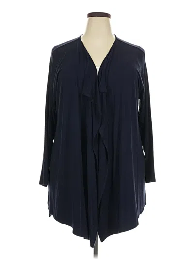 Pre-owned Vince Camuto Cardigan Sweater In Blue