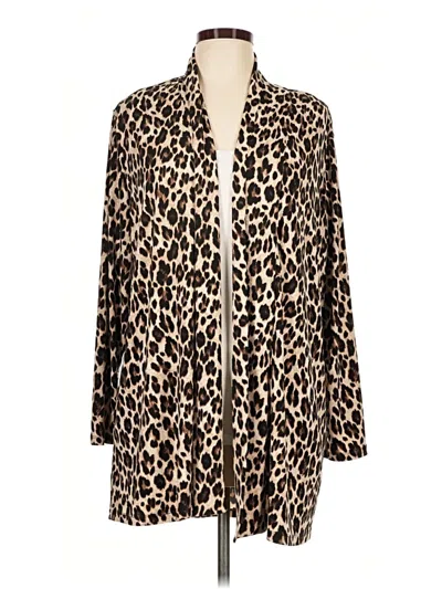 Pre-owned Vince Camuto Cardigan Sweater In Brown