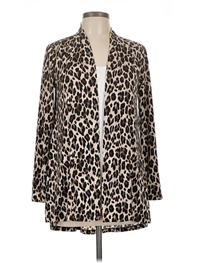 Pre-owned Vince Camuto Cardigan Sweater In Brown